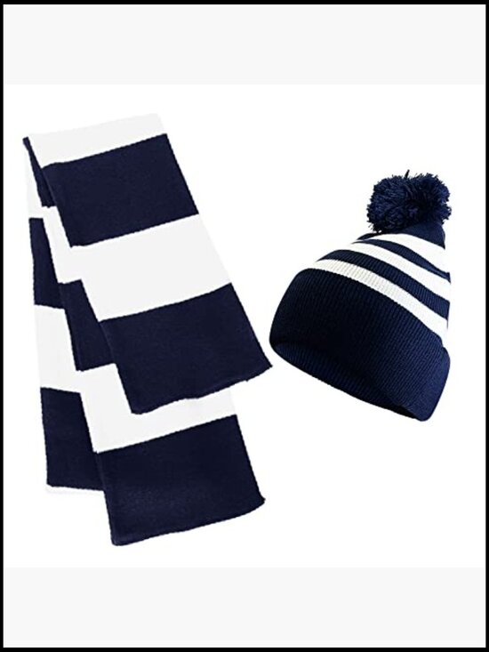 Unisex Knit Acrylic Scarf & Beanie Set - Winter Hat main image 7